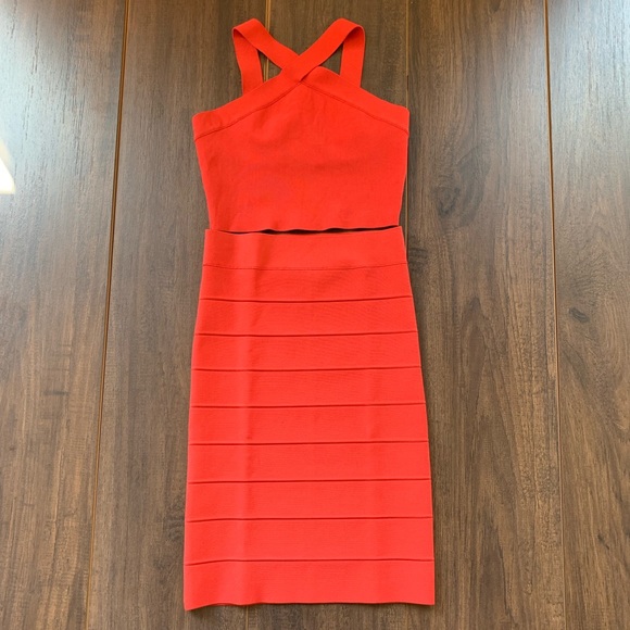 SOLD - BCBGMaxAzria 2 piece Body-con Dress - Picture 7 of 7